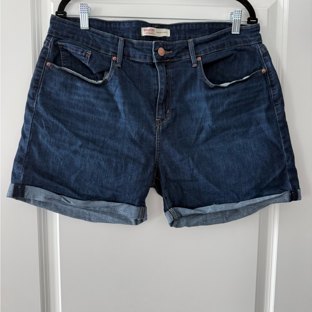 Signature by Levi Strauss Dark Blue Jean Shorts